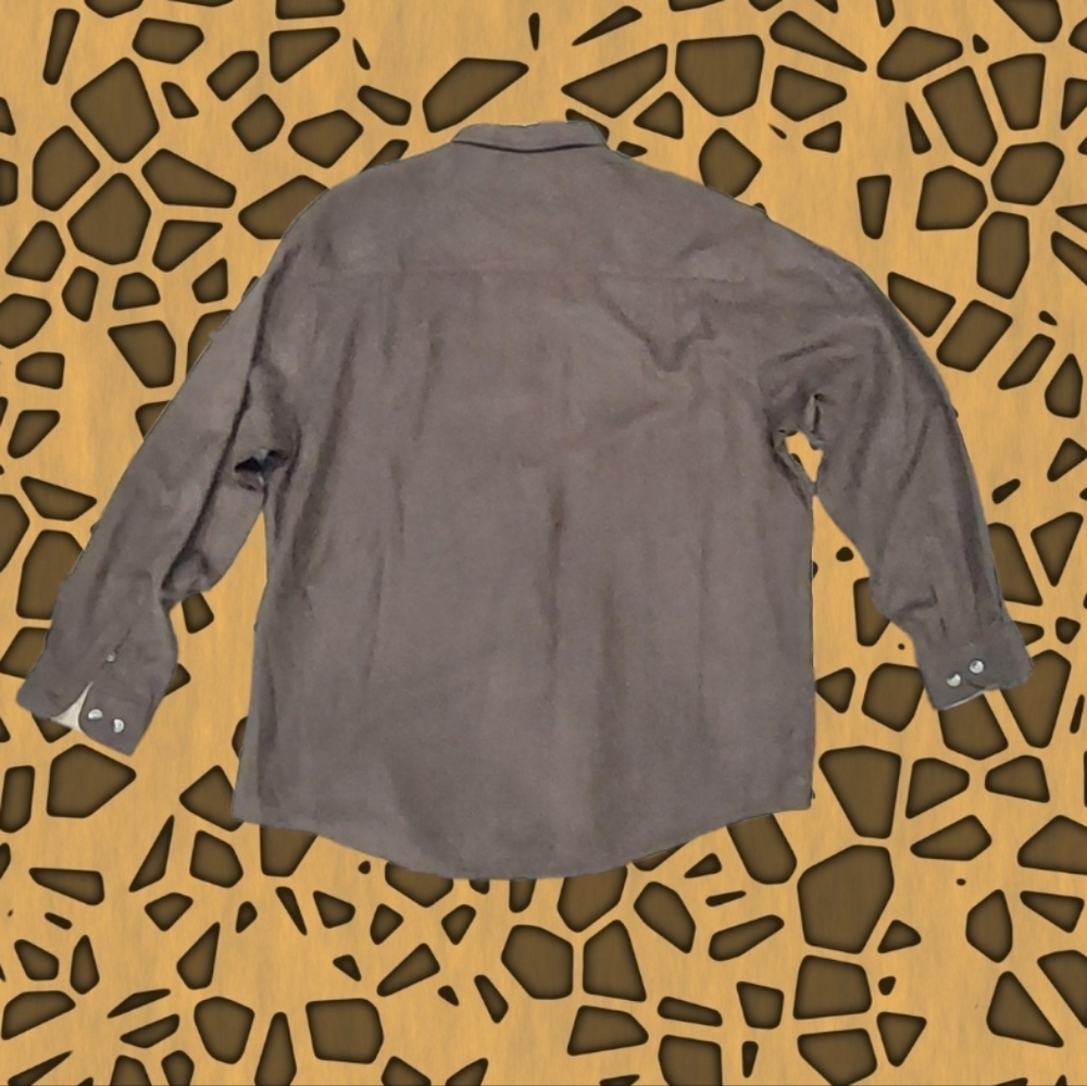 CLEARWATER OUTFITTERS Men 2XL Brown Button Down Long Sleeve Cotton Casual Shirt - Picture 3 of 6